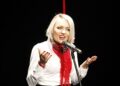 15.03.2021 Kielce. Mała Scena KCK. Przesłuchania kandydatów do tytułu Świętokrzyskiego Mistrza Mowy Polskiej. Na zdjęciu: Kama Kępczyńska-Kaleta / Jarosław Kubalski / Radio Kielce