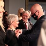 13.06.2021. Kielce. Jubileusz Teatru Lalki i Aktora „Kubuś”. Na zdjęciu (od lewej): Małgorzata Oracz - aktorka, Agata Sobota - aktorka, Andrzej Matysiak - aktor, Rafał Nowak - wicewojewoda świętokrzyski / Wiktor Taszlow / Radio Kielce