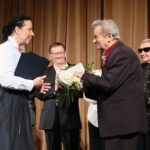 13.06.2021. Kielce. Jubileusz Teatru Lalki i Aktora „Kubuś”. Na zdjęciu (od lewej): Magdalena Kusztal - dyrektor Departamentu Kultury i Dziedzictwa Narodowego w Urzędzie Marszałkowskiego Województwa Świętokrzyskiego w Kielcach, Andrzej Witecki - aktor, Leszek Barymów - aktor, Anna Biernacka - aktorka / Wiktor Taszlow / Radio Kielce