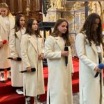 12.06.2021. Sandomierz. Msza święta dziękczynna w 22. rocznicę pielgrzymki św. Jana Pawła II. Na zdjęciu: grupa młodzieżowa „Fenix” / Biuro poselskie Marka Kwitka