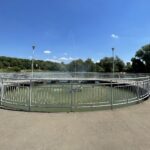 18.06.2021. Ostrowiec Św. Pływająca fontanna w parku miejskim / Emilia Sitarska / Radio Kielce