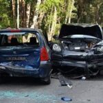 30.06.2021. Wólka Żabna. Zderzenie trzech pojazdów / KPP Staszów