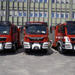 17.06.2021. Kielce. Przygotowania do uroczystości przekazania pojazdów dla PSP i OSP / Sebastian Kalwat / Radio Kielce