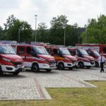 17.06.2021. Kielce. Przygotowania do uroczystości przekazania pojazdów dla PSP i OSP / Sebastian Kalwat / Radio Kielce