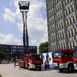 17.06.2021. Kielce. Przygotowania do uroczystości przekazania pojazdów dla PSP i OSP / Sebastian Kalwat / Radio Kielce