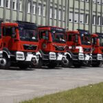 17.06.2021. Kielce. Przygotowania do uroczystości przekazania pojazdów dla PSP i OSP / Sebastian Kalwat / Radio Kielce