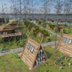 W Sielpi mają powstać baseny termalne i domki na drzewach - Radio Kielce 22.06.2021. Królewiec. Wizualizacje nowego parku rozrywki nad zalewem w Sielpi / Success Parks