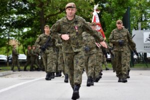 11.06.2021. Kielce. Święto 10. Świętokrzyskiej Brygady Obrony Terytorialnej / ppor. Daniel Woś / ŚBOT