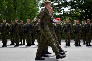 11.06.2021. Kielce. Święto 10. Świętokrzyskiej Brygady Obrony Terytorialnej / ppor. Daniel Woś / ŚBOT