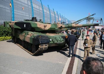 09.09.2020. Kielce. Międzynarodowy Salon Przemysłu Obronnego. Czołg Podstawowy LEOPARD 2PL / Wiktor Taszłow / Radio Kielce