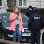 07.04.2021. Kielce. Zdjęcia do spektaklu teatru telewizji zatytułowanego „Zakładnicy” / Wiktor Taszłow / Radio Kielce