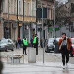07.04.2021. Kielce. Zdjęcia do spektaklu teatru telewizji zatytułowanego „Zakładnicy” / Wiktor Taszłow / Radio Kielce