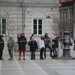 07.04.2021. Kielce. Zdjęcia do spektaklu teatru telewizji zatytułowanego „Zakładnicy” / Wiktor Taszłow / Radio Kielce