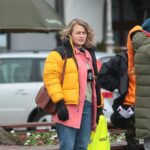 07.04.2021. Kielce. Zdjęcia do spektaklu teatru telewizji zatytułowanego „Zakładnicy” / Wiktor Taszłow / Radio Kielce