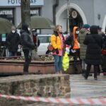 07.04.2021. Kielce. Zdjęcia do spektaklu teatru telewizji zatytułowanego „Zakładnicy” / Wiktor Taszłow / Radio Kielce