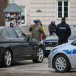 07.04.2021. Kielce. Zdjęcia do spektaklu teatru telewizji zatytułowanego „Zakładnicy” / Wiktor Taszłow / Radio Kielce