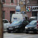 07.04.2021. Kielce. Zdjęcia do spektaklu teatru telewizji zatytułowanego „Zakładnicy” / Wiktor Taszłow / Radio Kielce