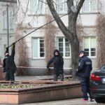 07.04.2021. Kielce. Zdjęcia do spektaklu teatru telewizji zatytułowanego „Zakładnicy” / Wiktor Taszłow / Radio Kielce