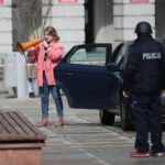 07.04.2021. Kielce. Zdjęcia do spektaklu teatru telewizji zatytułowanego „Zakładnicy” / Wiktor Taszłow / Radio Kielce