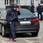 07.04.2021. Kielce. Zdjęcia do spektaklu teatru telewizji zatytułowanego „Zakładnicy” / Wiktor Taszłow / Radio Kielce