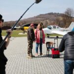 09.04.2021. Masłów. Zdjęcia do spektaklu Telewizji Polskiej „Zakładnicy” / Wiktor Taszłow / Radio Kielce