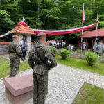 12.06.2021. Wykus. Uroczystości upamiętniające żołnierzy Armii Krajowej. Msza święta sprawowana w intencji Eugeniusza Kaszyńskiego „Nurta” i jego żołnierzy / Wiktor Taszłow / Radio Kielce