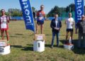 30.08.2020 Kielce. Kielecki Bieg Górski. Na zdjęciu zwycięzcy (od lewej): Tomasz Gawroński - II miejsce, Michał Bąk - I miejsce i Jacek Długosz - III miejsce / Maciej Makuła / Radio Kielce