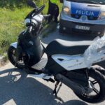 29.07.2021. Piekoszów. Zderzenie samochodu osobowego ze skuterem / Wiktor Taszłow / Radio Kielce