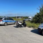 29.07.2021. Piekoszów. Zderzenie samochodu osobowego ze skuterem / Wiktor Taszłow / Radio Kielce