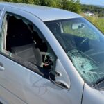 29.07.2021. Piekoszów. Zderzenie samochodu osobowego ze skuterem / Wiktor Taszłow / Radio Kielce