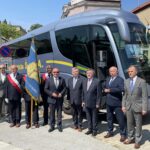 25.07.2021. Ostrowiec Św. Msza w intencji kierowców i pasażerów PKS-u w Ostrowcu Świętokrzyskim w 75 rocznicę istnienia / Emilia Sitarska / Radio Kielce