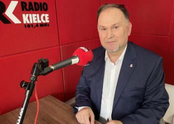 15.07.2021. Sandomierz. Rozmowa Dnia. Na zdjęciu: Marek Kwitek - poseł PiS / Grażyna Szlęzak-Wójcik / Radio Kielce