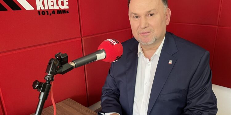 15.07.2021. Sandomierz. Rozmowa Dnia. Na zdjęciu: Marek Kwitek - poseł PiS / Grażyna Szlęzak-Wójcik / Radio Kielce