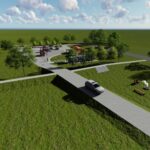 19.07.2021. Pińczów. Wizualizacja bulwarów wzdłuż rzeki Nidy / materiały prasowe