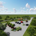 19.07.2021. Pińczów. Wizualizacja bulwarów wzdłuż rzeki Nidy / materiały prasowe