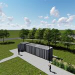 19.07.2021. Pińczów. Wizualizacja bulwarów wzdłuż rzeki Nidy / materiały prasowe