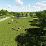 19.07.2021. Pińczów. Wizualizacja bulwarów wzdłuż rzeki Nidy / materiały prasowe