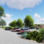 19.07.2021. Pińczów. Wizualizacja bulwarów wzdłuż rzeki Nidy / materiały prasowe