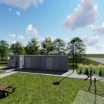 19.07.2021. Pińczów. Wizualizacja bulwarów wzdłuż rzeki Nidy / materiały prasowe