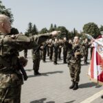 18.07.2021. Sandomierz. Przysięga żołnierzy ze 101 batalionu Świętokrzyskiej Brygady Obrony Terytorialnej / Jacek Szydlowski / DWOT