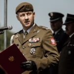 18.07.2021. Sandomierz. Przysięga żołnierzy ze 101 batalionu Świętokrzyskiej Brygady Obrony Terytorialnej. Na zdjęciu: płk Piotr Hałys - dowódca ŚBOT / Jacek Szydlowski / DWOT