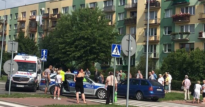 12.07.2021. Końskie. Potrącenie na ulicy Wojska Polskiego / Katarzyna Komisarczyk/Koneckie patrole