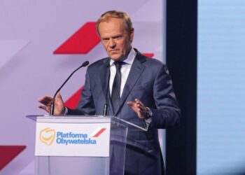 03.07.2021. Warszawa. Rada Krajowa Platformy Obywatelskiej. Na zdjęciu: Donald Tusk / PAP/Wojciech Olkuśnik