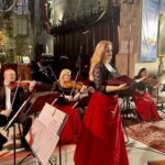 06.07.2021. 27 Międzynarodowy Festiwal Muzyczny im. Krystyny Jamroz. Koncert „Stabat Mater” w kolegiacie w Wiślicy. Na zdjęciu: sopranistka Agnieszka Tomaszewska / Dorota Klusek / Radio Kielce