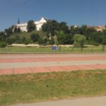 30.07.2021. Sandomierz. Parking przy ulicy Browarnej / Grażyna Szlęzak-Wójcik / Radio Kielce