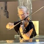 08.07.2021. Chmielnik. 27. Międzynarodowy Festiwal Muzyczny im. Krystyny Jamroz. Na zdjęciu: Julia Dziedzic – skrzypaczka -  Niepaństwowa Szkoła Muzyczna I stopnia w Zakładzie Doskonalenia Zawodowego / Dorota Klusek / Radio Kielce