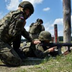 14.07.2021. Nowa Dęba. Szkolenie żołnierzy OT na poligonie / ppor. Daniel Woś / ŚBOT
