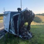 30.07.2021. Suchedniów. Wypadek na trasie S7 / policja