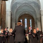 11.07.2021. Sandomierz. Festiwal  „Ucho igielne”. Na zdjęciu: Chór Synagogi pod Białym Bocianem  z Wrocławia / Michał Kita / Radio Kielce