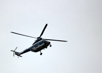 W obławie wziął udział policyjny śmigłowiec / Radio Kielce